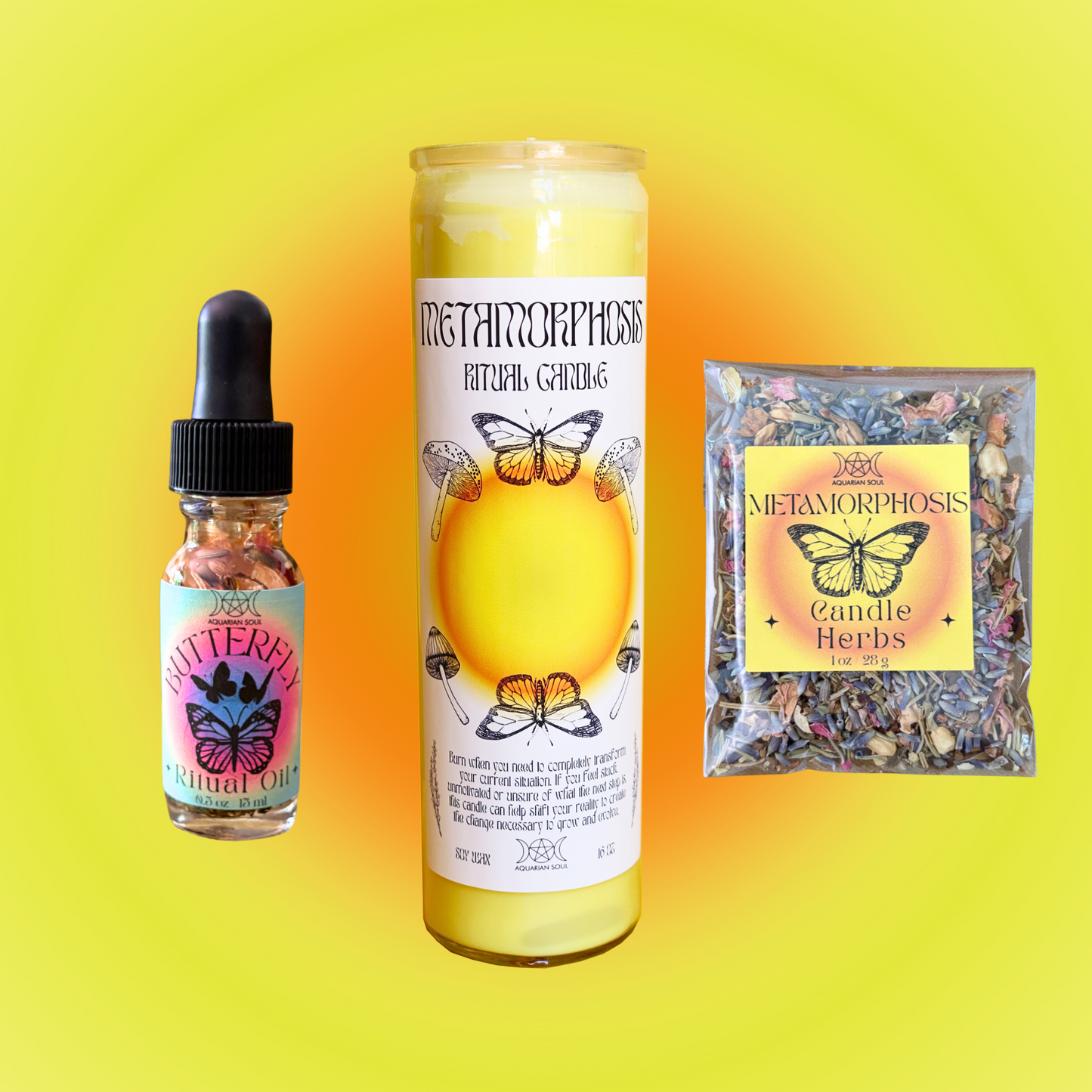 Metamorphosis 7 Day Ritual Candle Dressing Kit