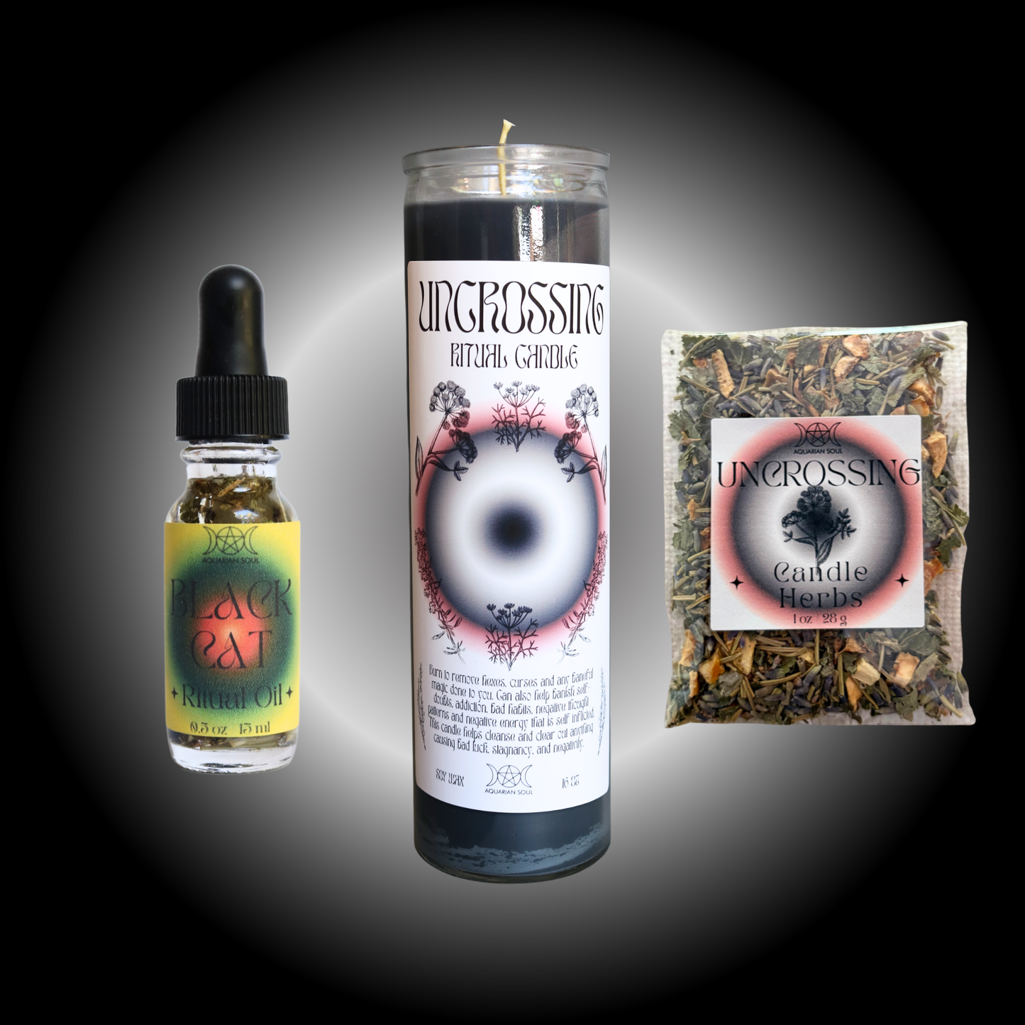 Uncrossing 7 Day Ritual Candle Dressing Kit