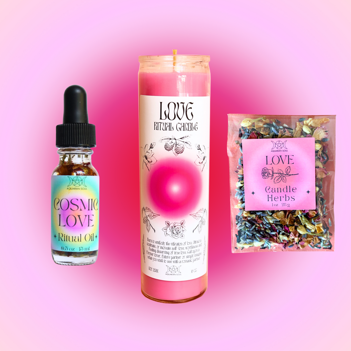 Love 7 Day Ritual Candle Dressing Kit