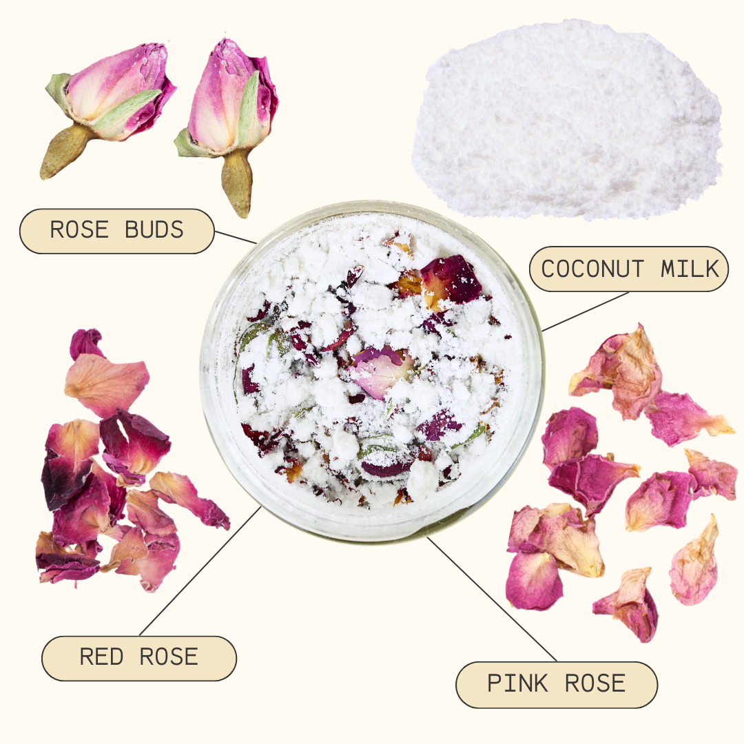Coconut Rose Milk Bath Soak