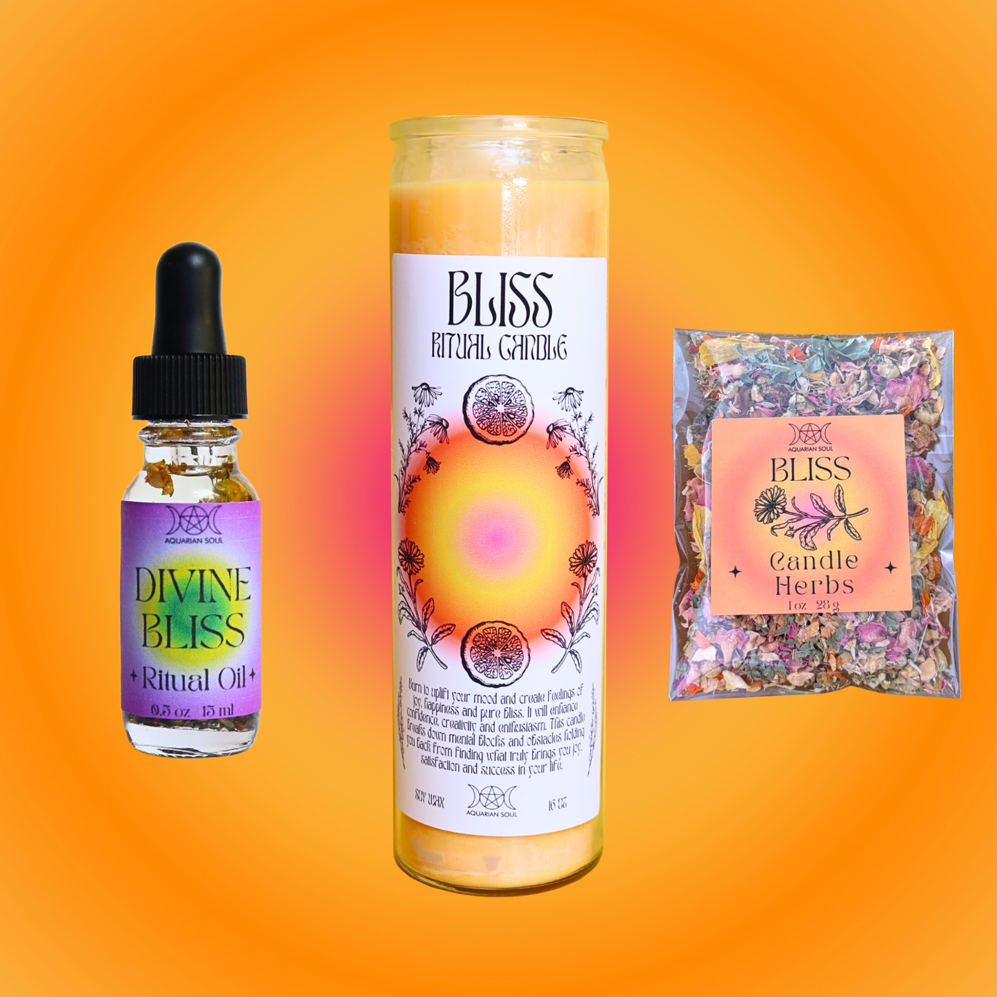 Bliss 7 Day Ritual Candle Dressing Kit