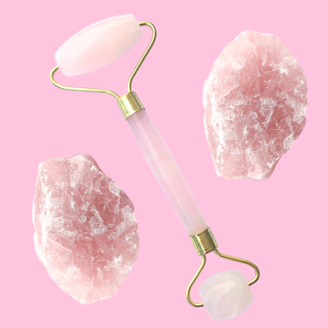Rose Quartz Gemstone Facial Roller
