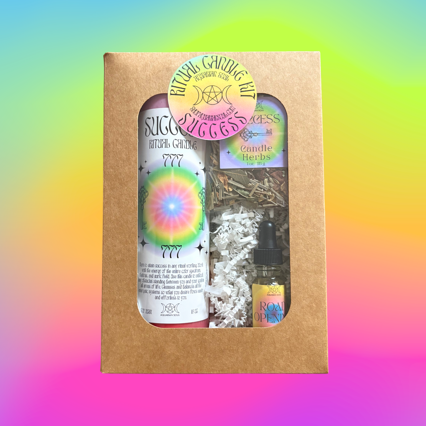 Success 7 Day Ritual Candle Dressing Kit