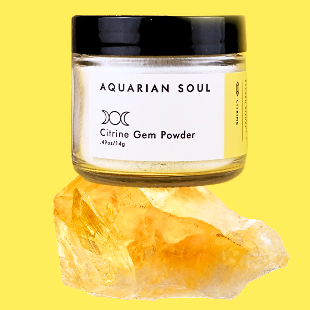 Citrine Gem Powder Clay Mask