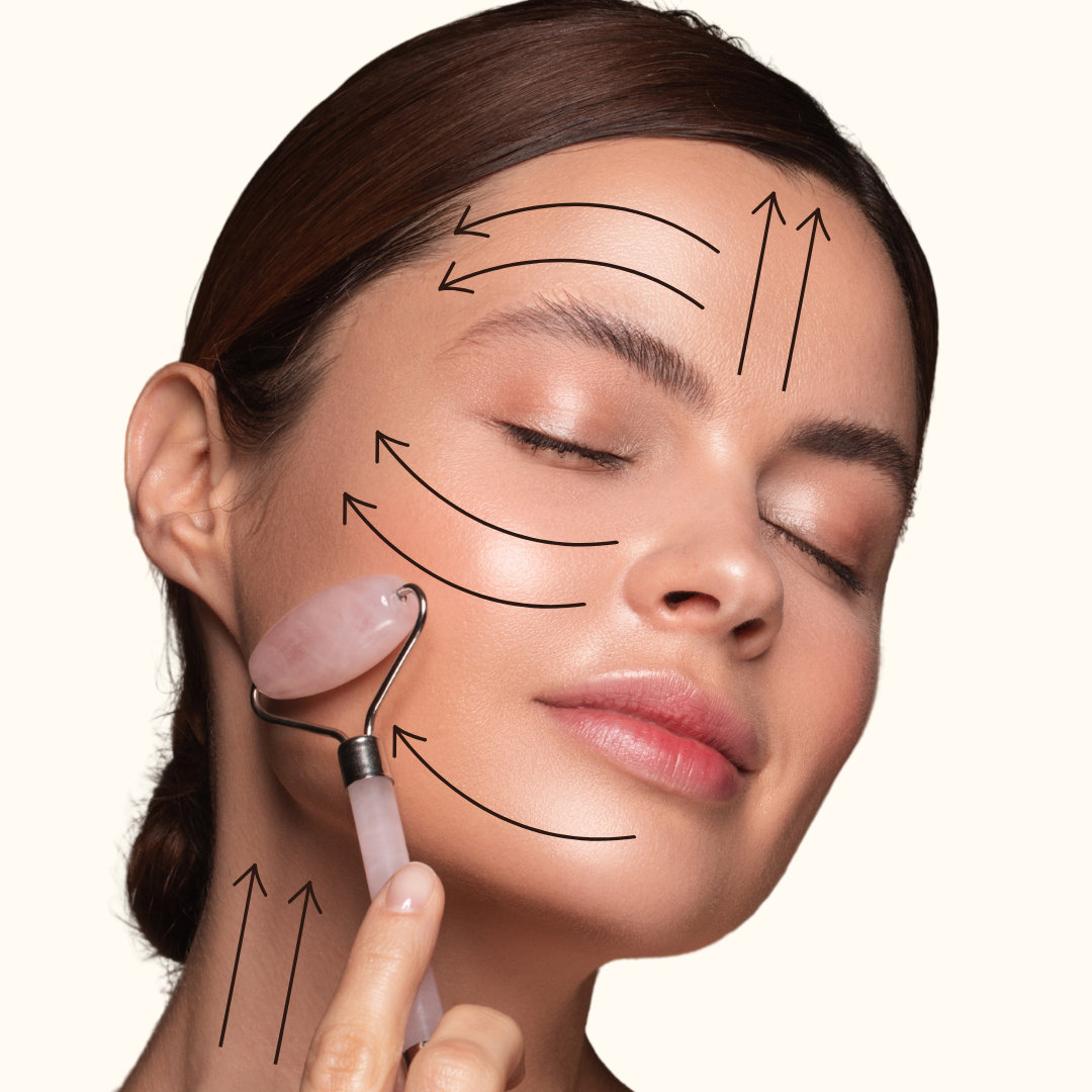 Clear Quartz Gemstone Facial Roller