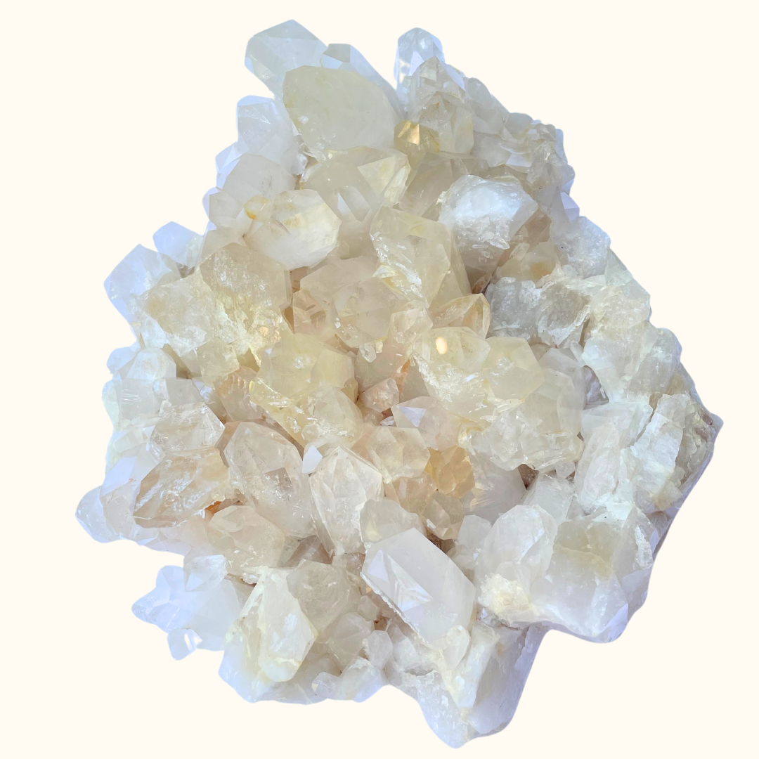 Quartz Cluster Large Orange