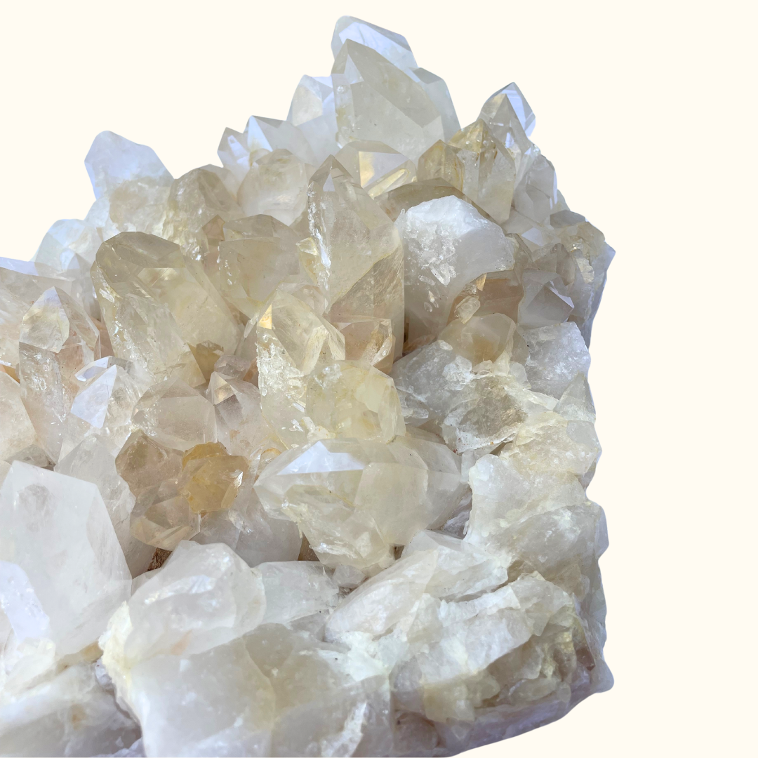 Quartz Cluster Large Orange