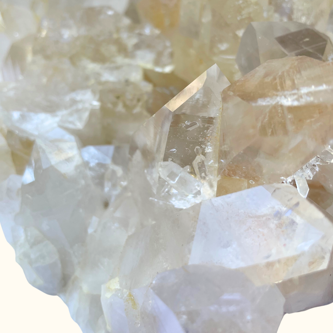 Quartz Cluster Large Orange