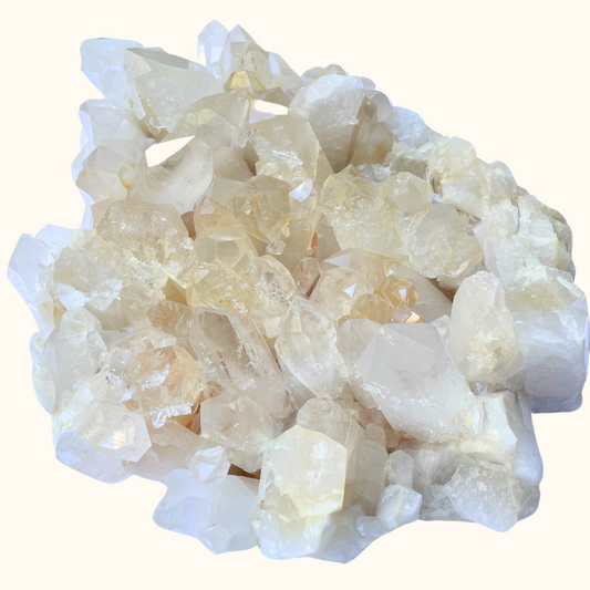 Quartz Cluster Large Orange