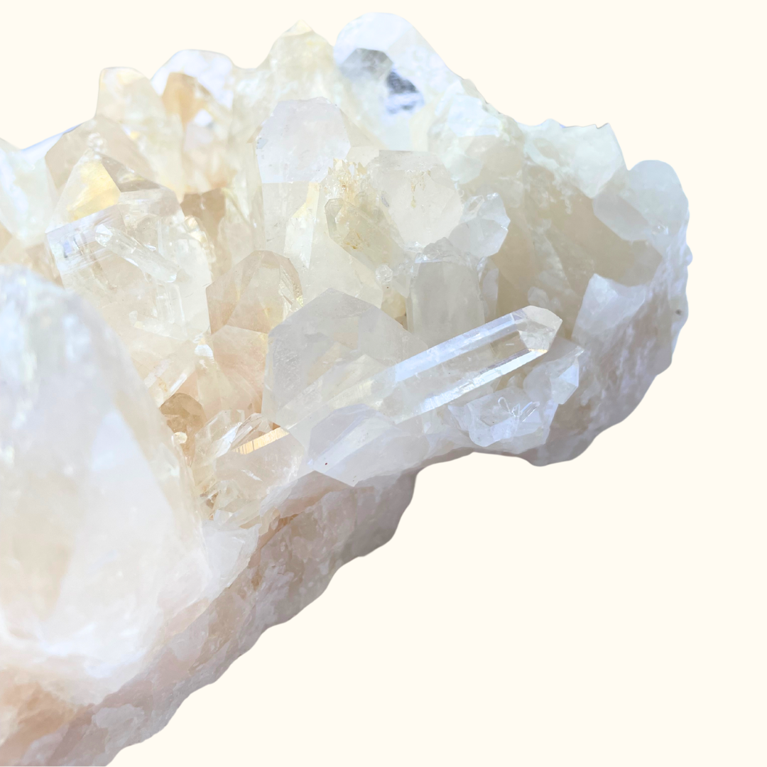 Quartz Cluster Orange Ultra Clear