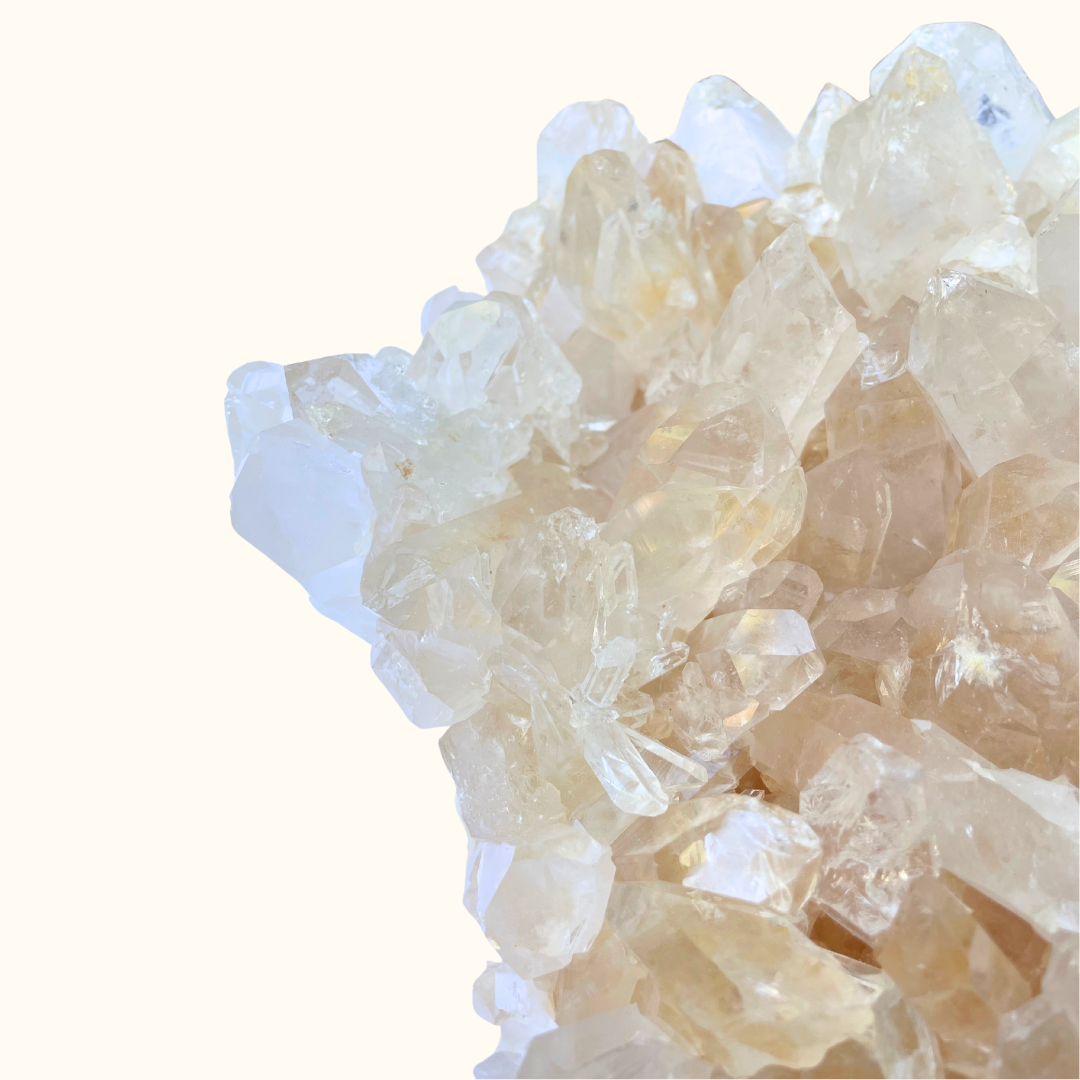 Quartz Cluster Orange Ultra Clear