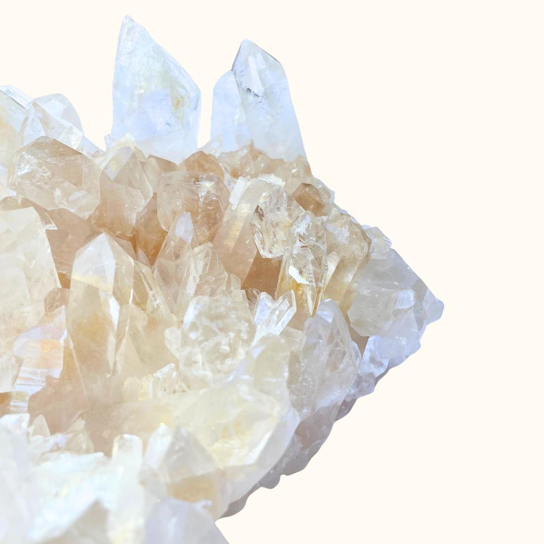 Quartz Cluster Orange Ultra Clear