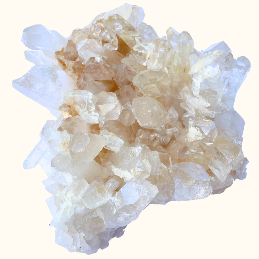 Quartz Cluster Orange Ultra Clear