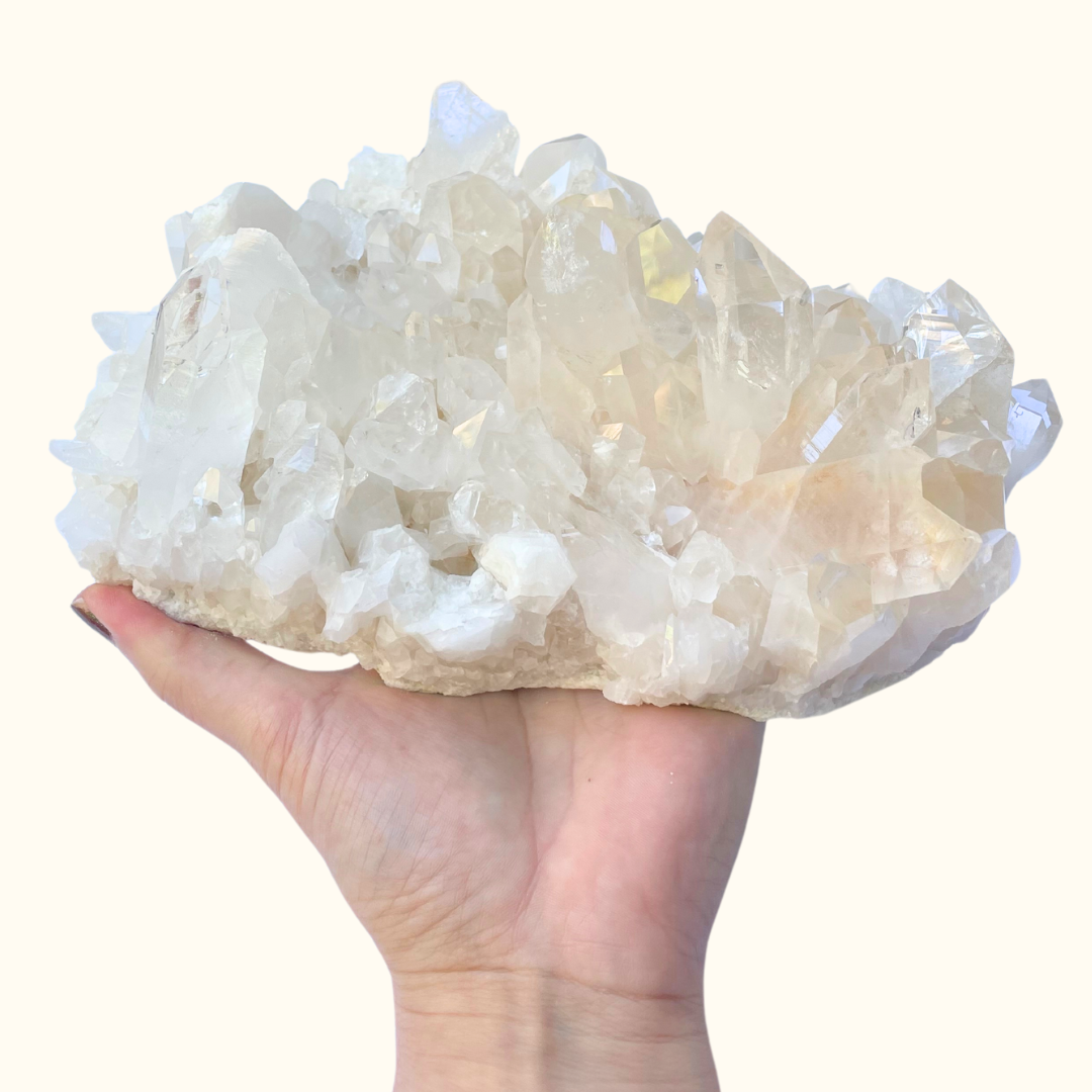 Quartz Cluster Orange Small