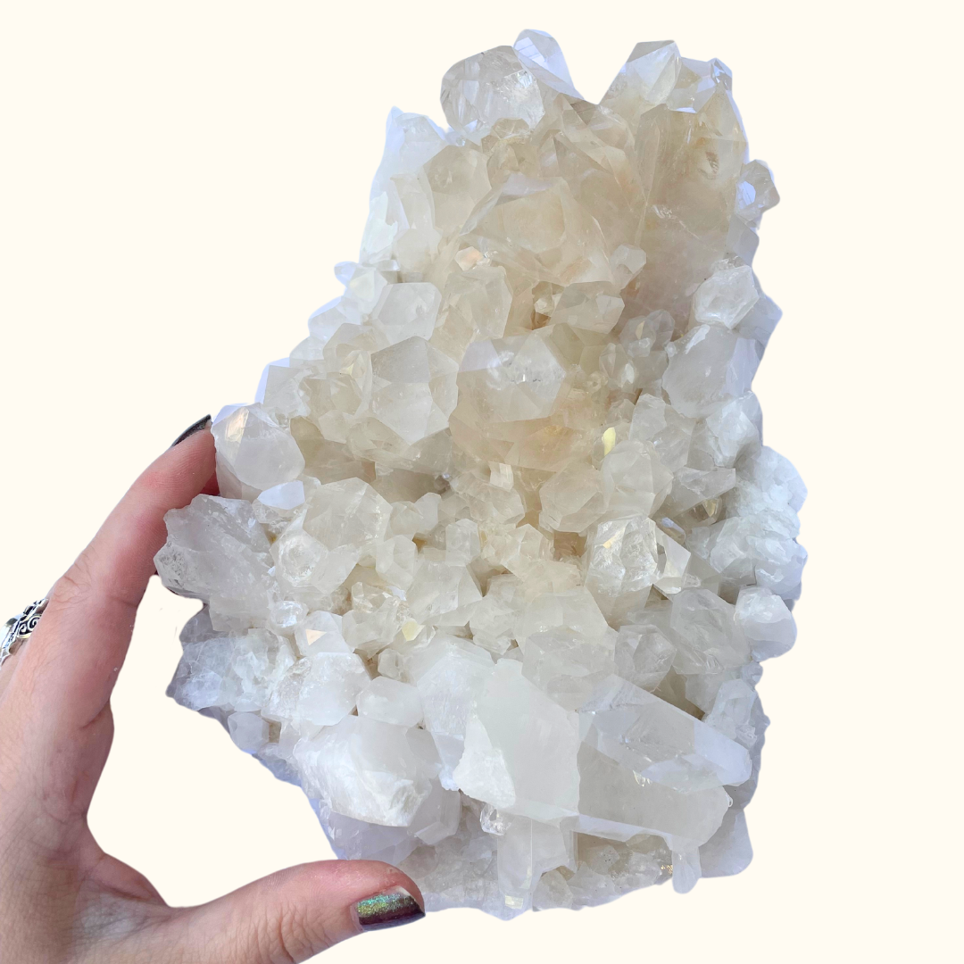Quartz Cluster Orange Small