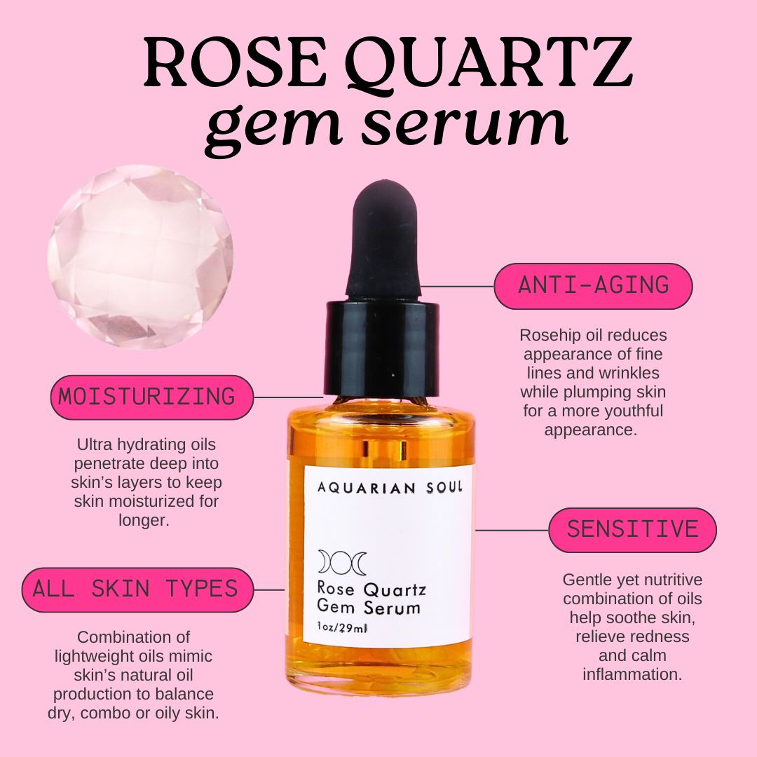 Rose Quartz Rosehip Anti-Aging Gem Serum