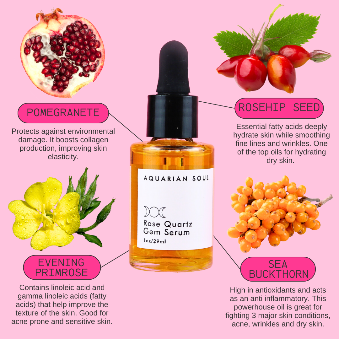Rose Quartz Rosehip Anti-Aging Gem Serum