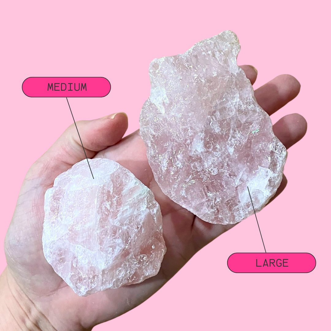 Rose Quartz Raw Chunks