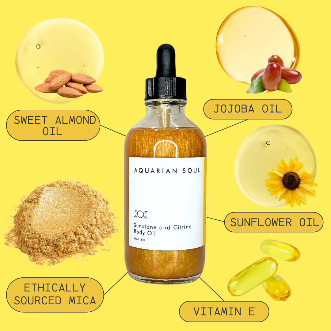 Sunstone and Citrine Body Oil