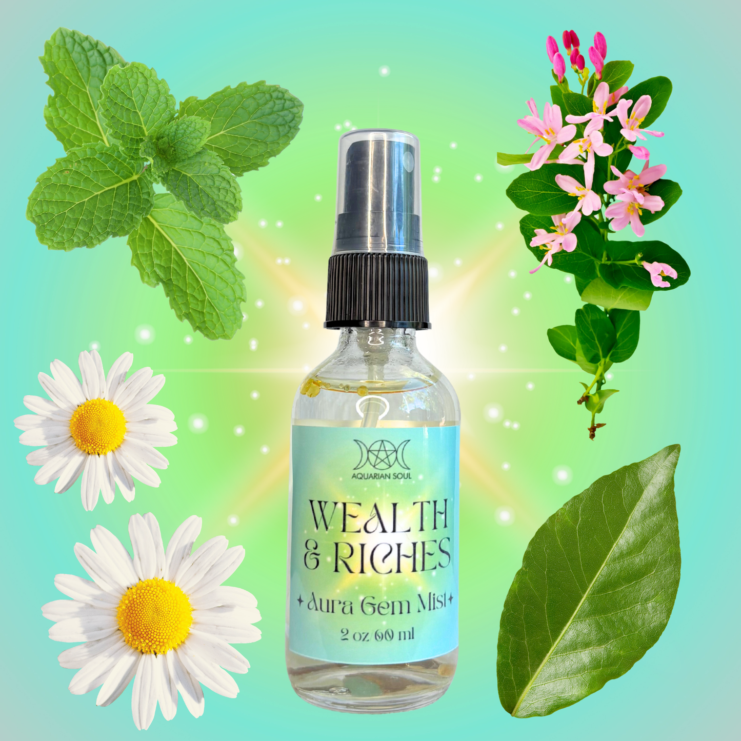 Wealth & Riches Aura Gem Mist