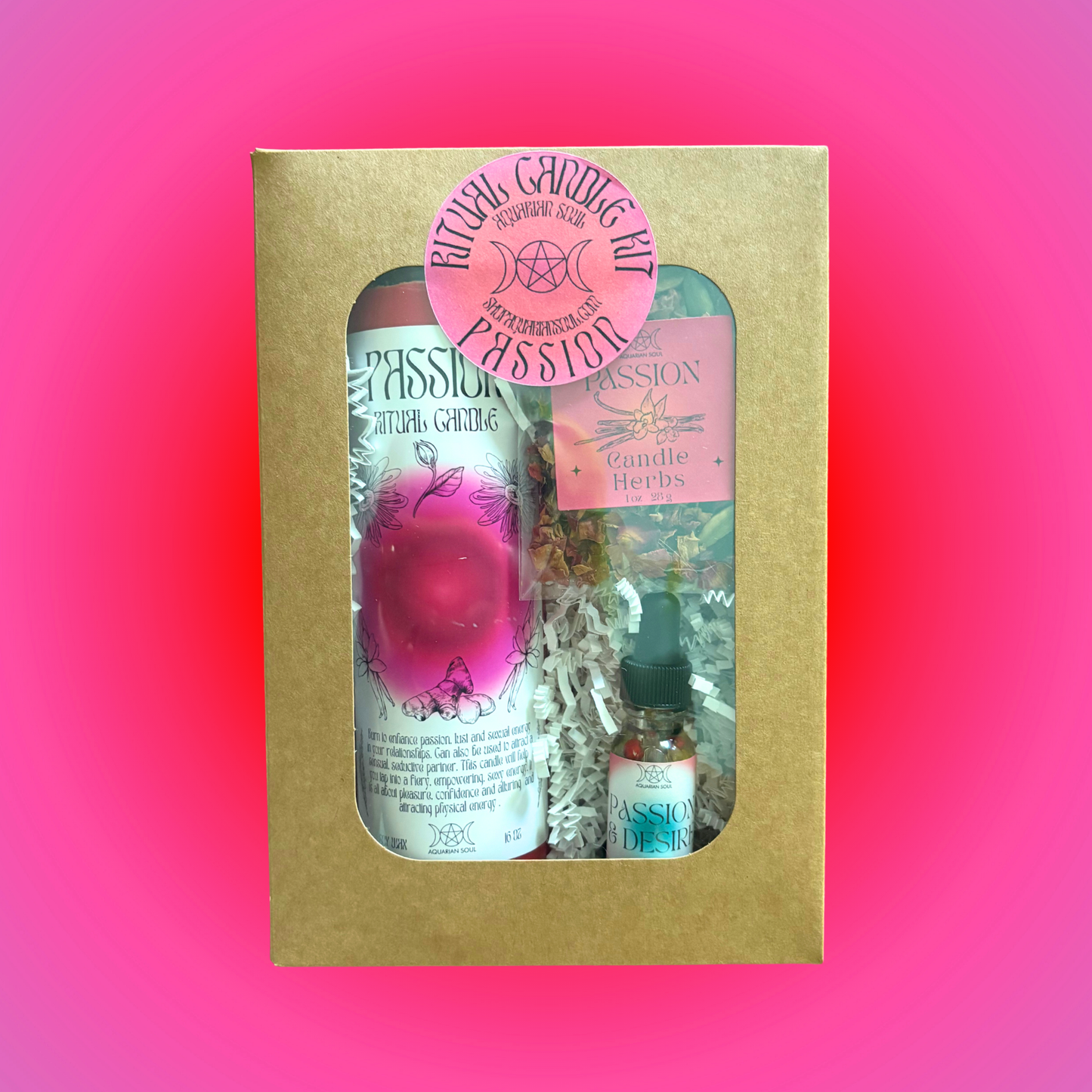 Passion 7 Day Ritual Candle Dressing Kit