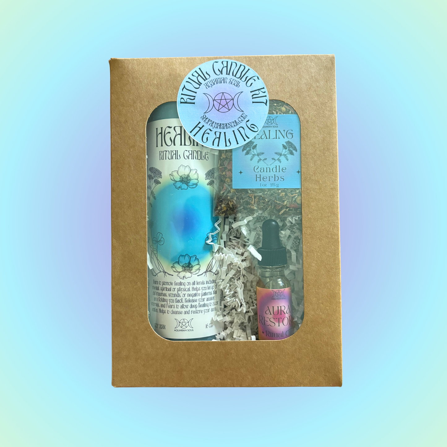 Healing 7 Day Ritual Candle Dressing Kit
