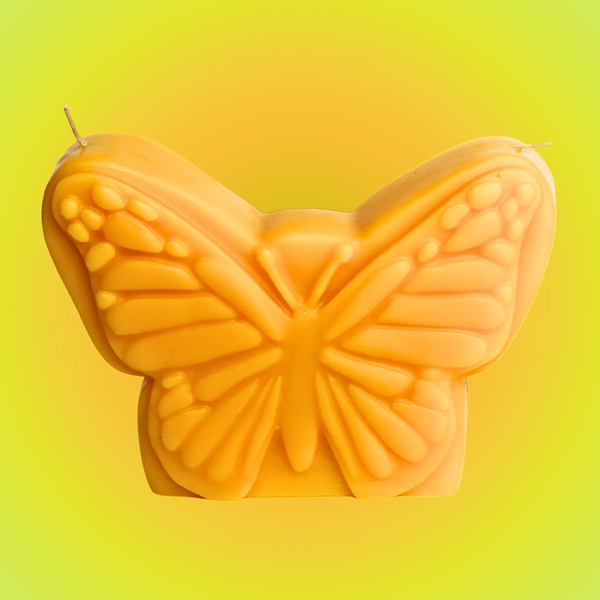 Butterfly Transformation Figure Candle Double Wick