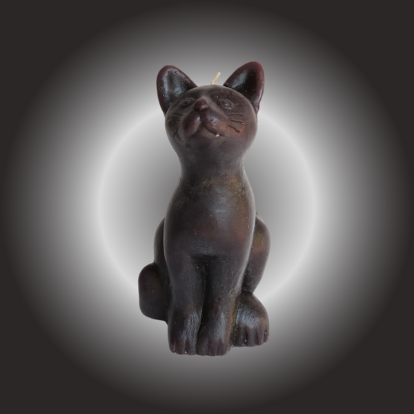 Black Cat Good Luck Figure Candle