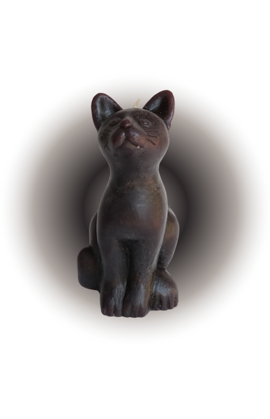 Black Cat Good Luck Figure Candle