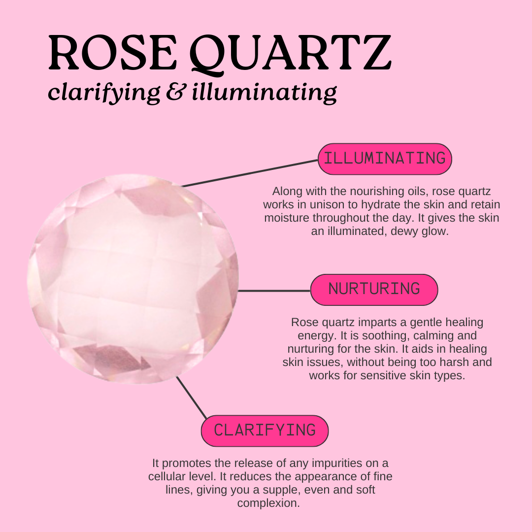Rose Quartz Gemstone Facial Roller