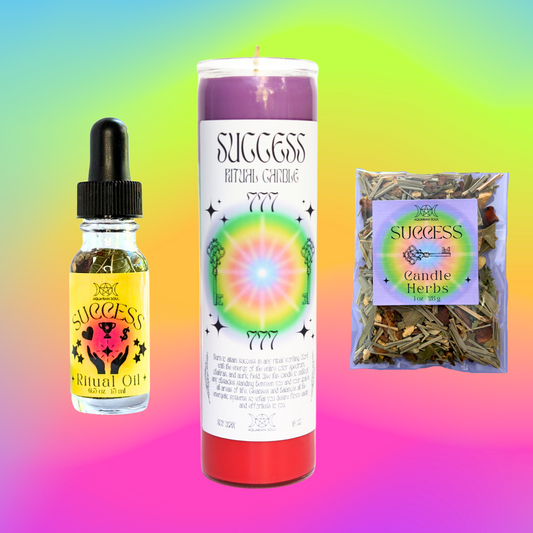 Success 7 Day Ritual Candle Dressing Kit